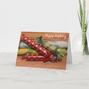 Festividades Cartão de Aniversário de Doces em Rolinhos