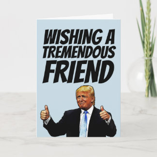 FESTIVIDADES CARTÃO DE ANIVERSÁRIO DE DONALD TRUMP