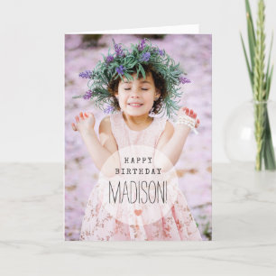 Festividades Cartão de Aniversário de Fotografia Personalizad