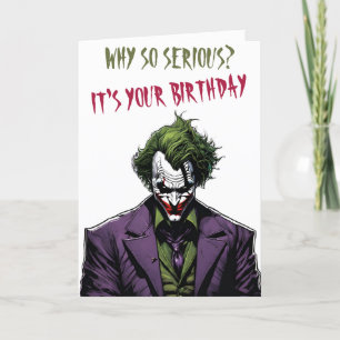 Festividades cartão de aniversário de joker
