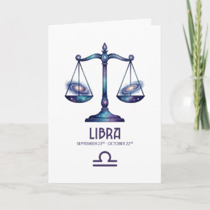 Festividades Cartão de Aniversário de Libra