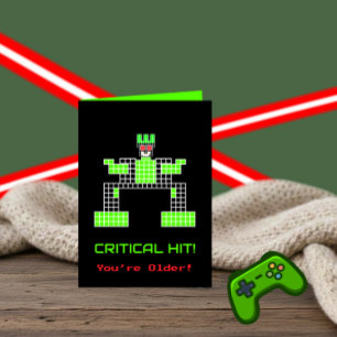 Festividades Cartão de Aniversário Divertido para Gamer