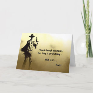 Festividades Cartão de Aniversário do Cowboy Ocidental Engraçad