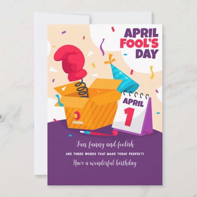 Festividades Cartão de Aniversário do Dia da Pena (Frente)
