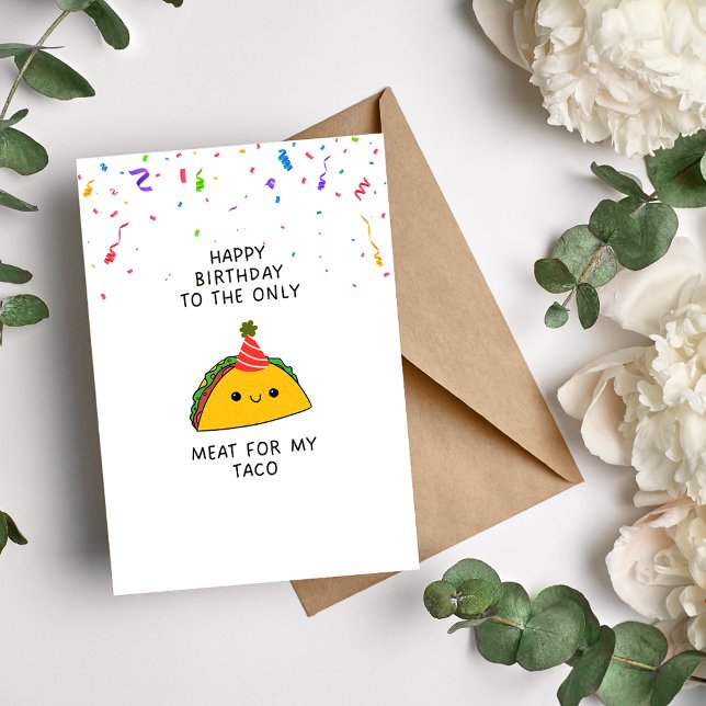 Festividades Cartão de Aniversário do Taco Funny (Criador carregado)