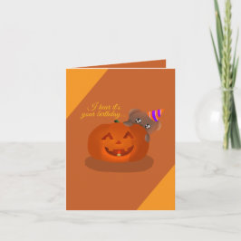 Festividades Cartão de Aniversário do Ursinho Escondido atrás d