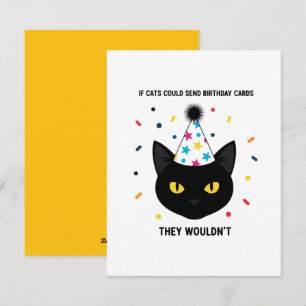 Festividades Cartão de aniversário engraçado de gato para ela o