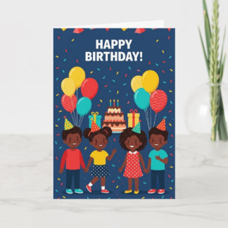 Festividades Cartão de Aniversário Espetacular