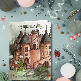 Festividades Cartão de Aniversário Fantasia Caprichosa Dragão e