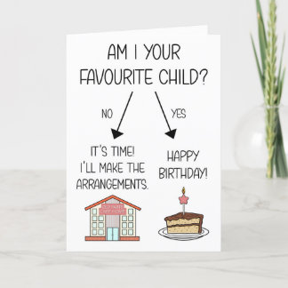 Festividades Cartão de Aniversário Favorito Engraçado para Mãe