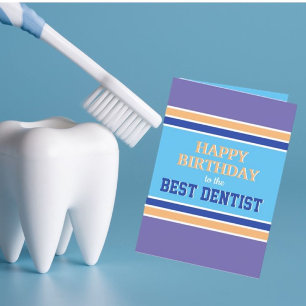 Festividades Cartão de Aniversário Feliz de Dentista Engraça