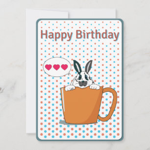 Festividades Cartão de Aniversário Feliz de Dotty Bunny