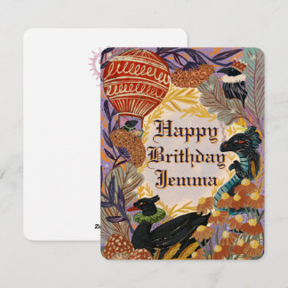 Festividades Cartão de Aniversário Feliz Personalizado Natureza