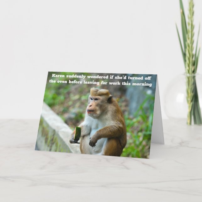 Festividades cartão de aniversário humorístico (Frente)