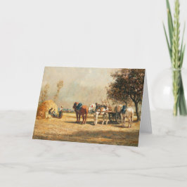 Festividades Cartão de Aniversário para Cavalos de fazenda
