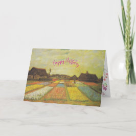 Festividades Cartão de Aniversário Personalizado de Vincent Van