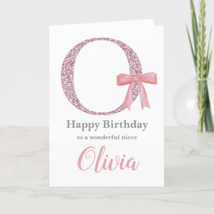Festividades Cartão de aniversário personalizado para ela - let