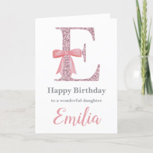 Festividades Cartão de aniversário personalizado para ela - let
