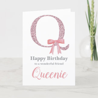 Festividades Cartão de aniversário personalizado para ela - Let