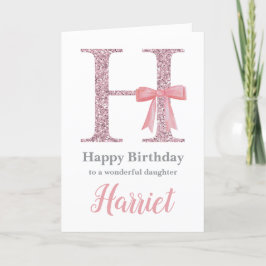 Festividades Cartão de aniversário personalizado para ela - let