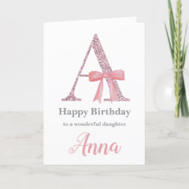 Festividades Cartão de aniversário personalizado para ela - let
