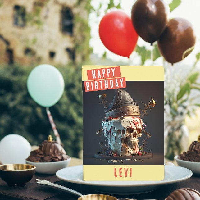 Festividades Cartão de Aniversário Pirata (Criador carregado)