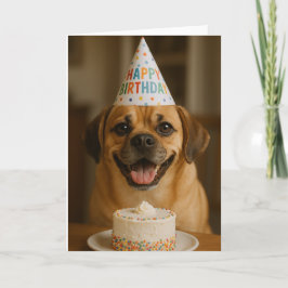 Festividades Cartão de Aniversário Puggle