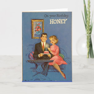 FESTIVIDADES CARTÃO DE ANIVERSÁRIO RETRO CASAL PARA ELE