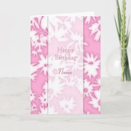 Festividades Cartão de Aniversário Rosa Me Daisie Rosa