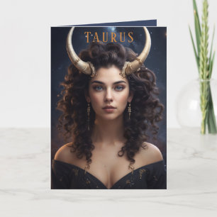 Festividades Cartão de Aniversário Taurus Female