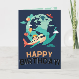 Festividades Cartão de Aniversário Viagem Adventure
