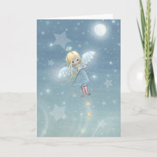 Festividades Cartão de Anjo da Pequena Estrela de Natal