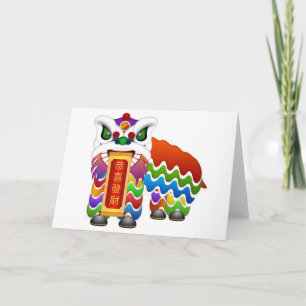 Festividades Cartão de Ano Novo Chinês