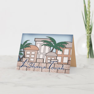 Festividades Cartão de Ano Novo da Cidade Velha de Jerusalém