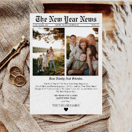 Festividades Cartão de Ano Novo de Foto Diária Única para 2025