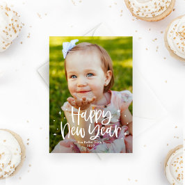 Festividades Cartão de Ano Novo Feliz Tipo Adorável Cor Editáve