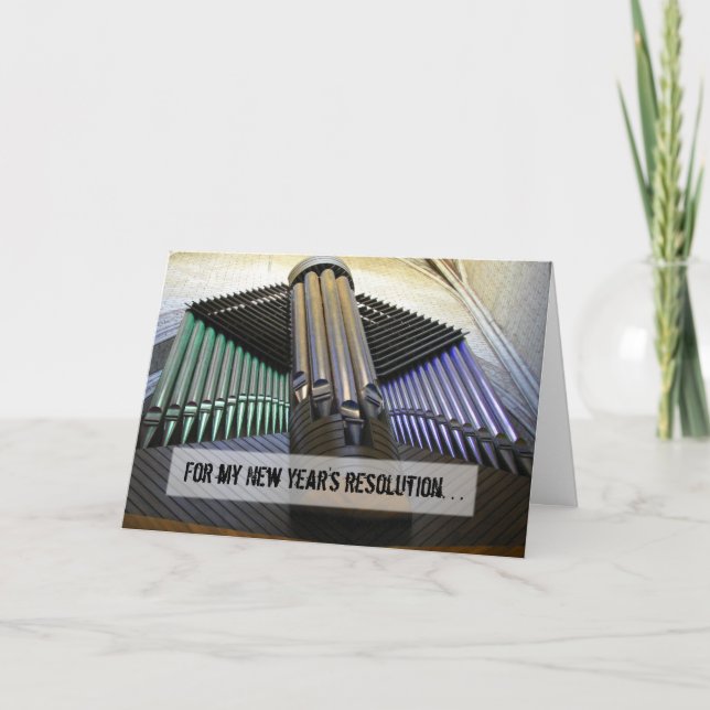 Festividades Cartão de ano novo organizado (Frente)