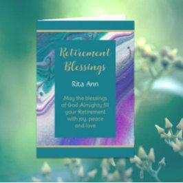 Festividades Cartão de aposentação cristão tocante