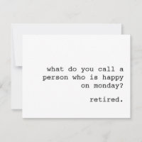 cartão de aposentadoria engraçado / como você cham
