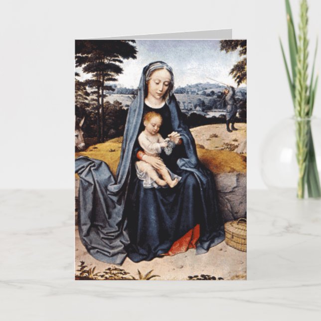 Festividades Cartão de Arte de Natal (Frente)