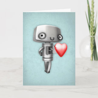 Festividades Cartão de Arte de Vazio - Amor Robô