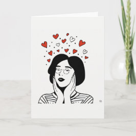 Festividades Cartão de Arte do Dia dos Namorados