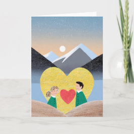 Festividades Cartão de Arte do Dia dos Namorados