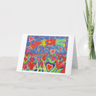 Festividades Cartão de Arte: Tentação nas Tulipas. Dia de os na