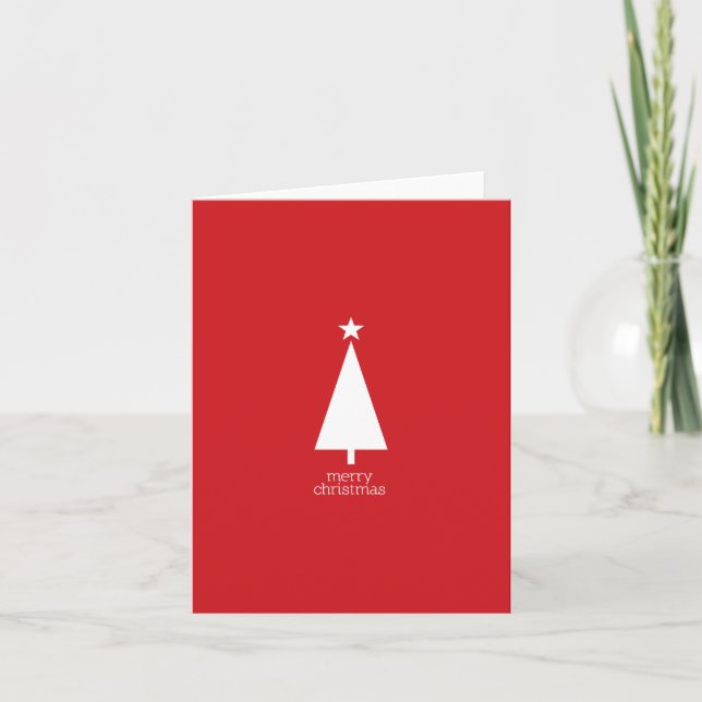 Festividades Cartão de Árvore de Natal (Frente)
