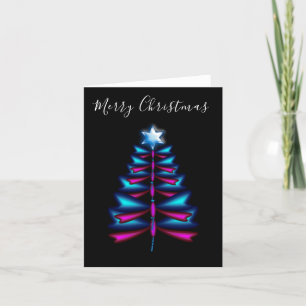 Festividades Cartão de árvore de Natal Dragonfly