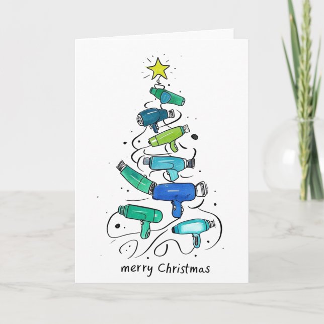 Festividades Cartão de Árvore de Natal Personalizado para Secad (Frente)