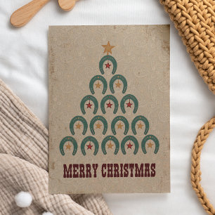 Festividades Cartão de Árvore de Natal Rustic Horsfere