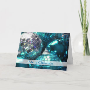 Festividades Cartão de Banda Azul de "Feliz Natal"