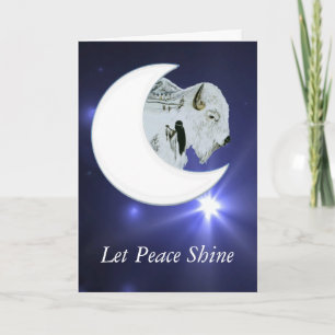 Festividades Cartão de Bênção Búfalo Branco